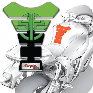 Kawasaki Tank Fuse Green Black Base Ninja H2 Style 