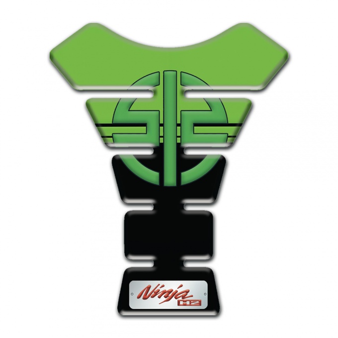 Kawasaki Tank Fuse Green Black Base Ninja H2 Style 