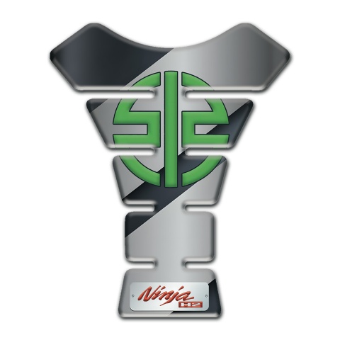 Kawasaki Tank Protector Gray Diagonal Decoration Ninja H2 Model 