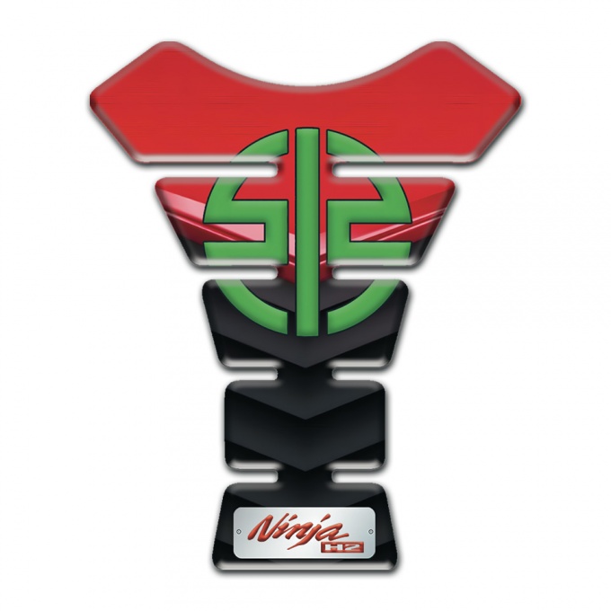 Kawasaki Tank Guard Pads Silicone Sticker High End Ninja H2 Style 