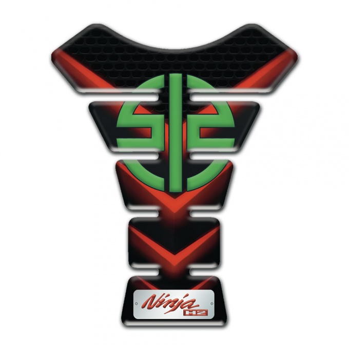 Kawasaki Tank Pad Protector Red Lights Design Ninja H2 Edition 