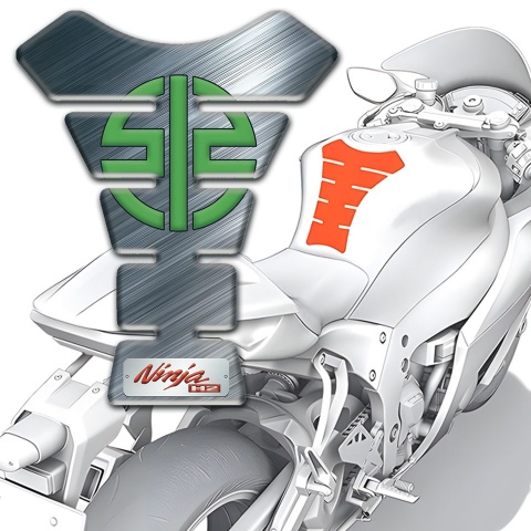 Kawasaki  Tank Pad Motorbike Polished Effect 