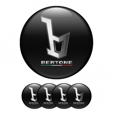 Opel Bertone   Wheel Center Cap Domed Stickers Stilish Black