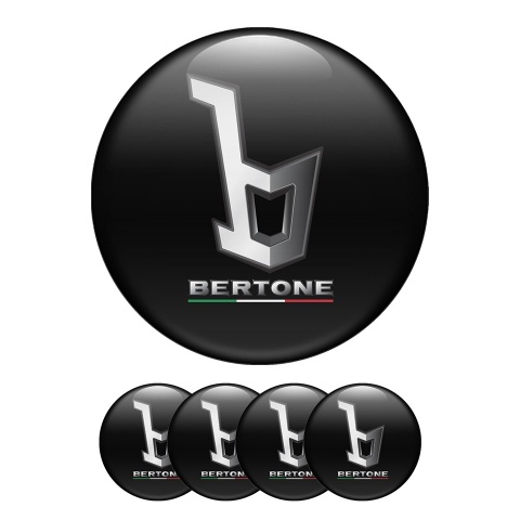 Opel Bertone   Wheel Center Cap Domed Stickers Stilish Black
