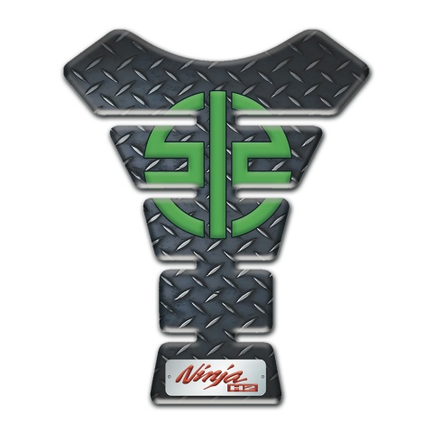 Kawasaki Tank Protector Rough Design base Green Symbol Logo 