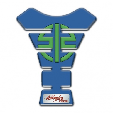 Kawasaki Tank Pad Motorbike Blue Print Green Symbol Logo 