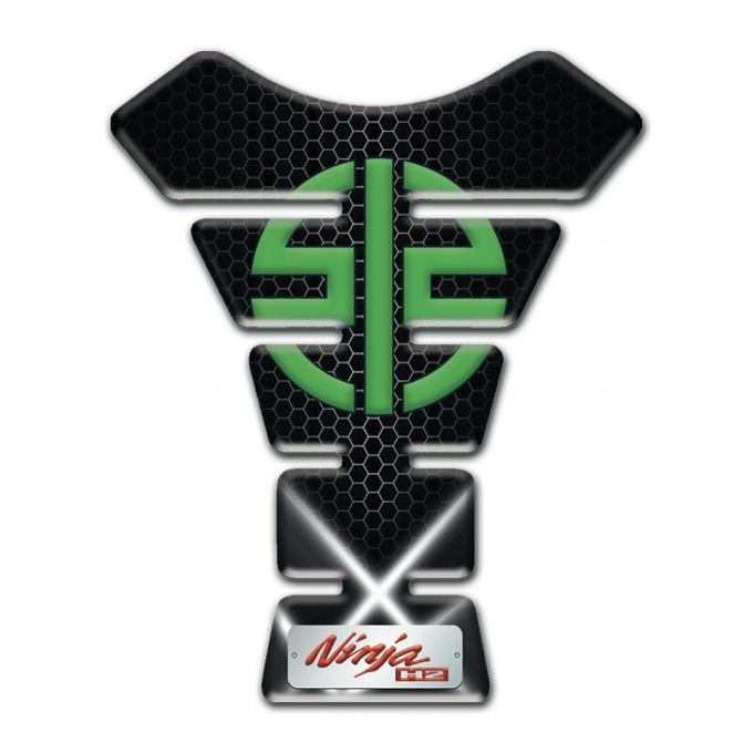 Kawasaki Tank Protector White X Lights Design 