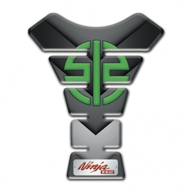 Kawasaki Tank Guard Pads V Shape Details Gray Nuance Design 