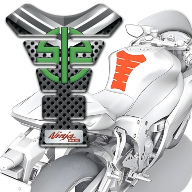 Kawasaki Tank Pad Motorbike Premium Quality Ninja H2 Edition 