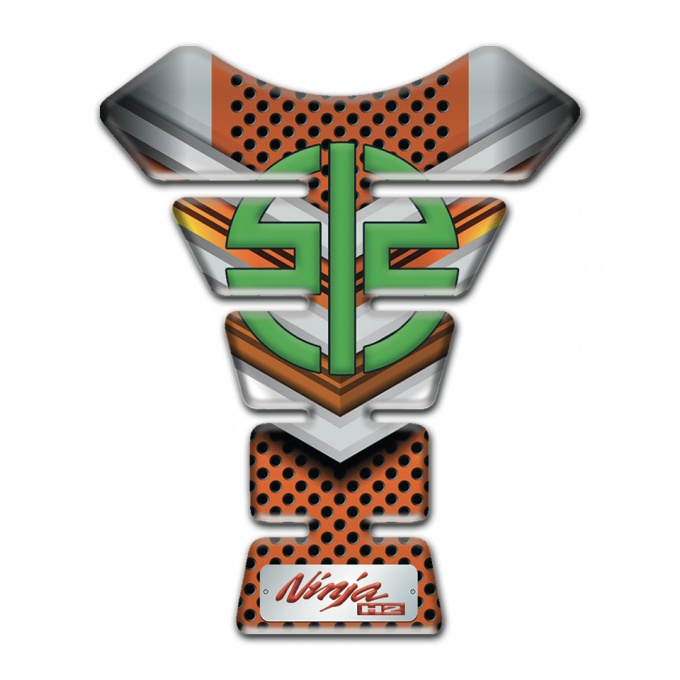 Kawasaki Tank Protector Copper Gray Design 