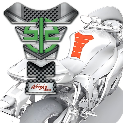 Kawasaki Tank Guard Pads Ninja H2 High End Design 