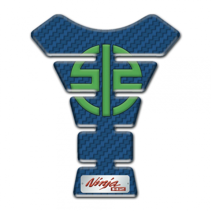 Kawasaki Tank Protector Navy Blue Carbon Ninja H2 Design 