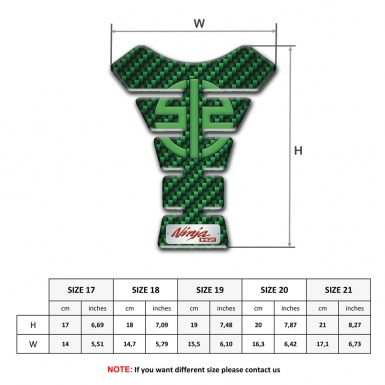 Kawasaki Tank Fuse Green Carbon Ninja H2 Design 