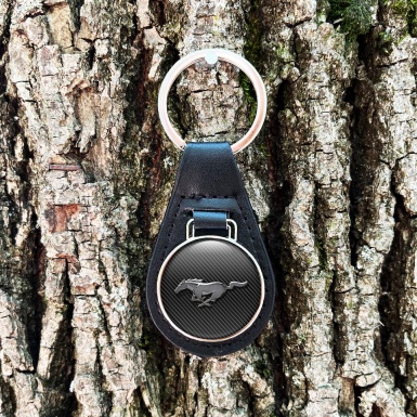 Ford Mustang Key Fob Leather Dark Carbon Chrome Edition