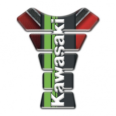Kawasaki Tank Pad Protector Unique base Style Green tape Logo Panel 