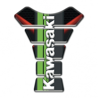 Kawasaki Tank Protector Black watp wiyh red Lights design 