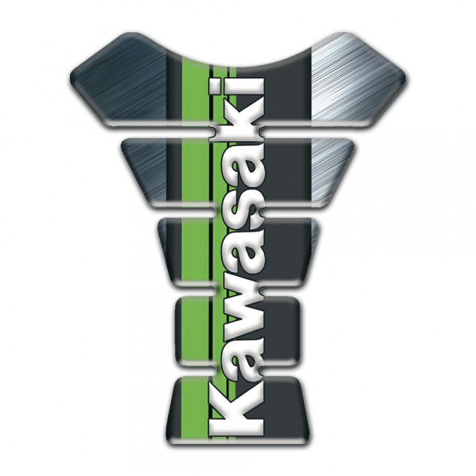 Kawasaki Tank Pad Protector matte Warp design 