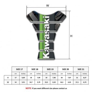 Kawasaki Tank Protector Crossed Belts warp Design  