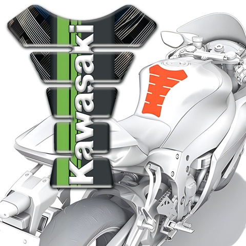 Kawasaki Tank Protector Crossed Belts warp Design  