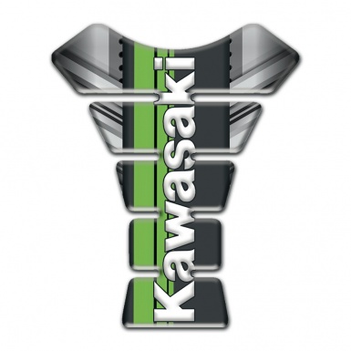Kawasaki Tank Pad Protector Gray Details Warp design 