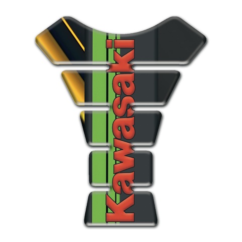 Kawasaki Tank Fuse Black with Yellow Diagonal Lane Edition 