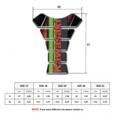 Kawasaki Tank Fuse Stylish Model with Red Logo 