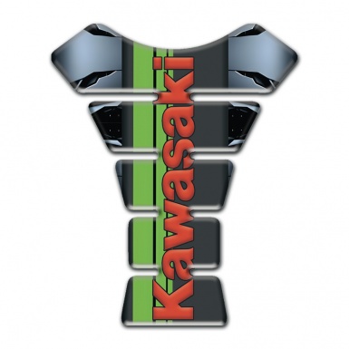 Kawasaki Tank Fuse Torn Base Effect and Red Logo Style 