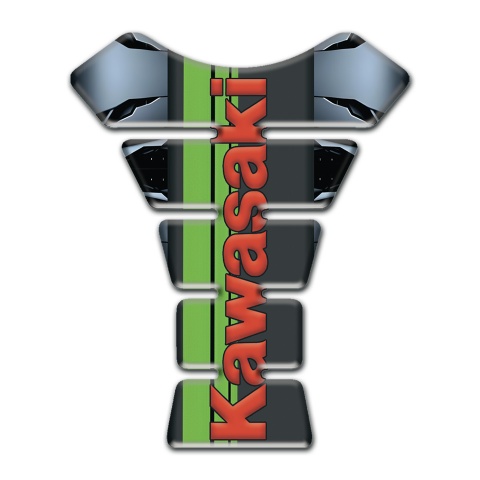 Kawasaki Tank Fuse Torn Base Effect and Red Logo Style 