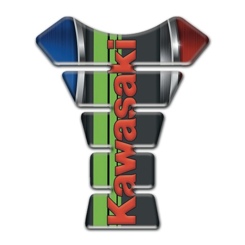 Kawasaki Tank Pad Protector Colorful model with Red Logo 