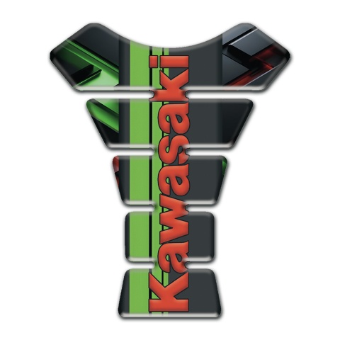 Kawasaki Tank Protector Amazing 3D Design with Red Logo 