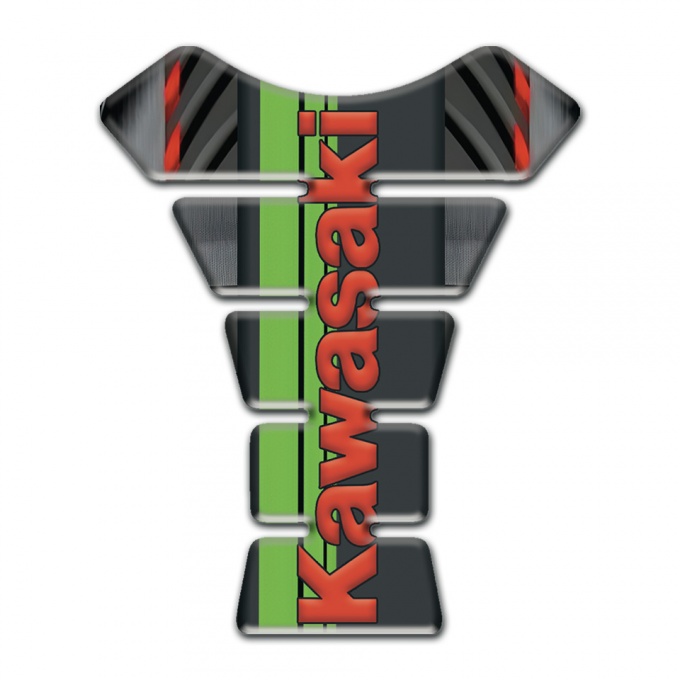 Kawasaki Tank Fuse High-Quality  Design with Red Logo 