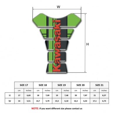 Kawasaki Tank Protector Fresh Green Color Design 