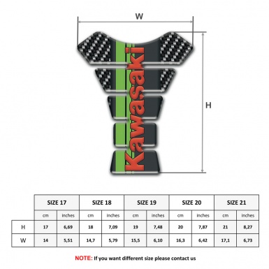 Kawasaki Tank Protector Carbon Style Version 