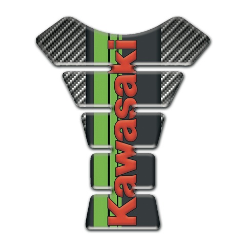 Kawasaki Tank Pad Protector Classic Carbon Version 