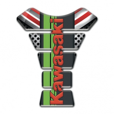 Kawasaki Tank Fuse Unique Vision with Red Logo 