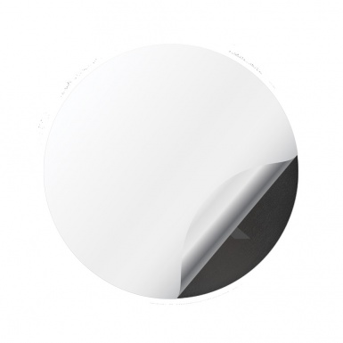 Hamann Silicone Stickers Center Hub Silver Plaster