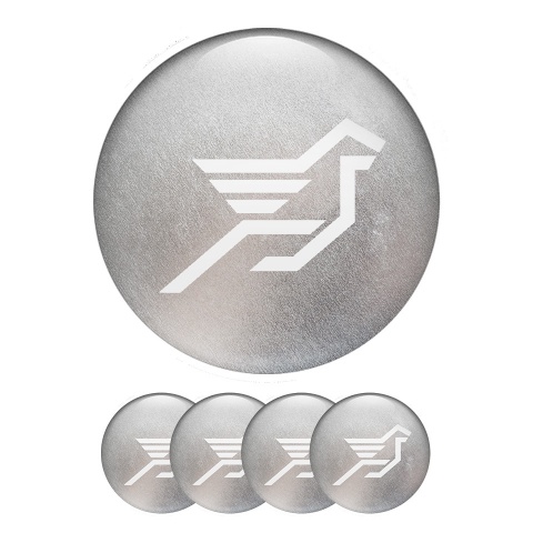 Hamann Silicone Stickers Center Hub Silver Plaster