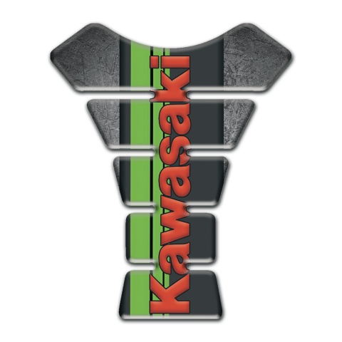 Kawasaki Tank Guard Pads Scratched Plate Design Version 
