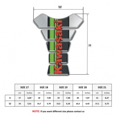 Kawasaki Tank Fuse Silver Design Version 