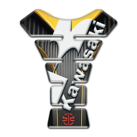 Kawasaki Tank Fuse High-Quality Model with White Diagonal logo 