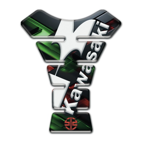 Kawasaki Tank Guard Pads 3D Colors Design 