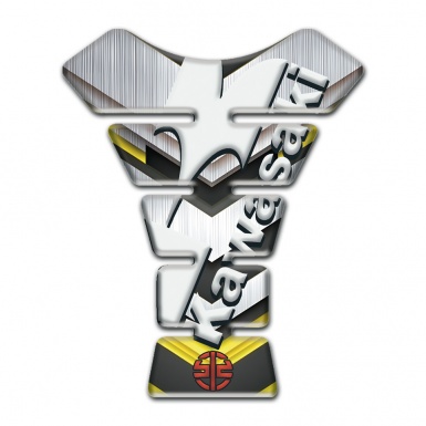 Kawasaki Tank Pad Protector Amazing Silver Design 