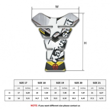 Kawasaki Tank Pad Protector Amazing Silver Design 
