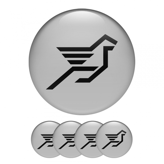Hamann Wheel Center Caps Emblem Black Logo