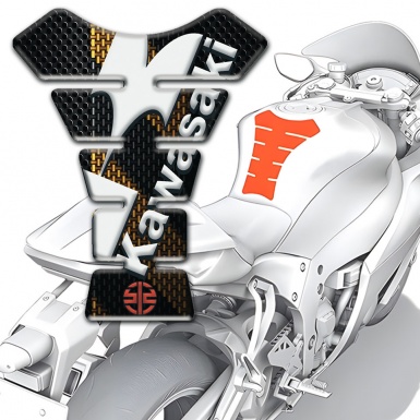 Kawasaki Tank Fuse Black Brown Carbon 