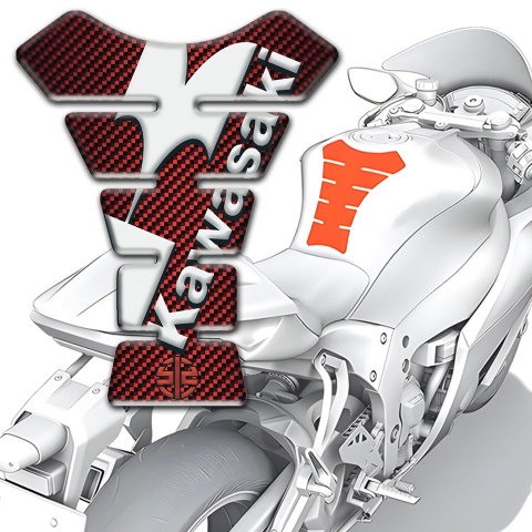 Kawasaki Tank Protector High End Red Carbon 
