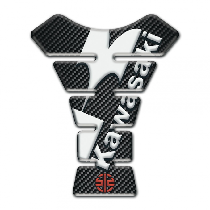 Kawasaki Tank Pad Protector Style Black Carbon 
