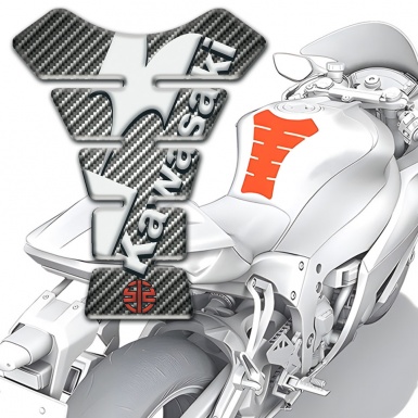 Kawasaki Tank Guard Pads Classic carbon 