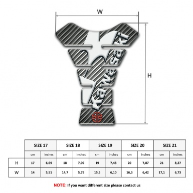 Kawasaki Tank Guard Pads Classic carbon 