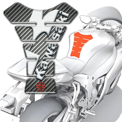 Kawasaki Tank Guard Pads Classic carbon 